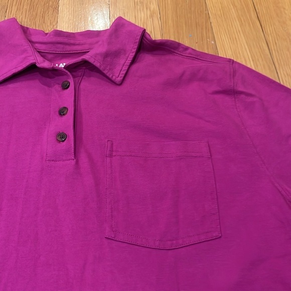 Lands end women’s cotton  polo short sleeve shirt size large. - Picture 2 of 6